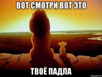 вот смотри вот это твоё падла