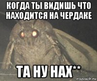 когда ты видишь что находится на чердаке та ну нах**