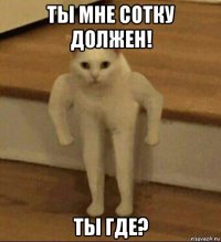 ты мне сотку должен! ты где?