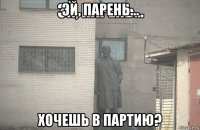 эй, парень... хочешь в партию?