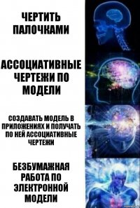 Чертить палочками Ассоциативные чертежи по модели Создавать модель в приложениях и получать по ней ассоциативные чертежи Безбумажная работа по электронной модели