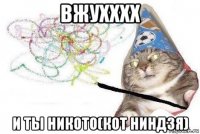 вжухххх и ты никото(кот ниндзя)