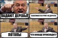 ПАДАЮТ ДЕРЕВЬЯ ОБВАЛИВАЕТСЯ ГРУНТ НА ДОРОГАХ ПОТОПЫ ЧТО ВООБЩЕ ПРОИСХОДИТ?