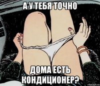 а у тебя точно дома есть кондиционер?