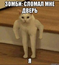 зомби: сломал мне дверь я