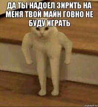 да ты надоел зирить на меня твой майн говно не буду играть 