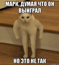 марк, думая что он выйграл но это не так