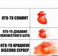 кто-то спамит кто-то добавил неизвестного бота кто-то крашнул discord сервер