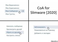 CoA for Slimware [2020]