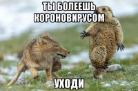 ты болеешь короновирусом уходи