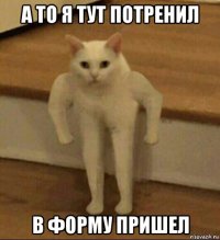 а то я тут потренил в форму пришел