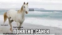  понятно, санек