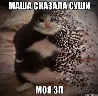 маша сказала суши моя зп