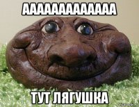 ааааааааааааа тут лягушка