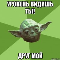 уровень видишь ты! друг мой