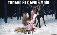 только не съешь мою руку