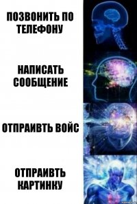 Позвонить по телефону Написать сообщение Отпраивть войс Отпраивть картинку