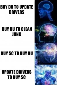 BUY DU to update drivers buy du to clean junk buy sc to buy du update drivers to buy sc