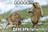 а-а-а-а-а!!!! да не ори ты!