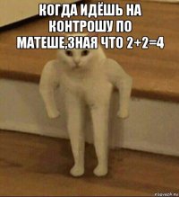 когда идёшь на контрошу по матеше,зная что 2+2=4 