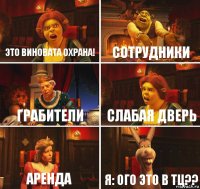 Это виновата Охрана! Сотрудники Грабители Слабая дверь Аренда Я: ого это в тц??