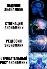 Падение экономики Стагнация экономики Рецессия экономики Отрицательный рост экономики