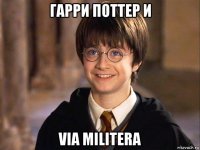 гарри поттер и via militera