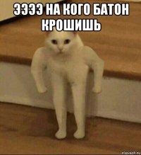 ээээ на кого батон крошишь 