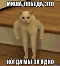 миша, победа, это когда мы за одно