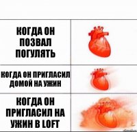 Когда он позвал погулять Когда он пригласил домой на ужин Когда он пригласил на ужин в Loft