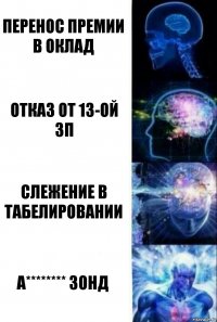 перенос премии в оклад отказ от 13-ой зп слежение в табелировании А******** зонд