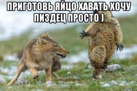 приготовь яйцо хавать хочу пиздец просто ) 