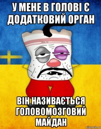 у мене в голові є додатковий орган він називається головомозговий майдан