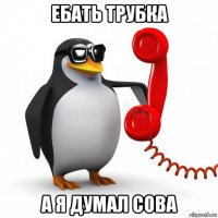 ебать трубка а я думал сова