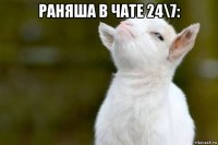 раняша в чате 24\7: 