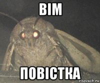 вiм повiстка