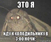 это я иду к холодильнику в 3:00 ночи: