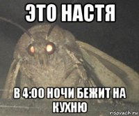 это настя в 4:00 ночи бежит на кухню