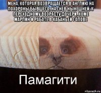 мена, которая возвращается в англию на похороны бывшего, на гнев нынешней, к переходному возрасту дочери, коме марлин и работе в кабаньей голове 