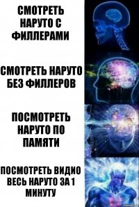 Смотреть Наруто с филлерами Смотреть Наруто без филлеров Посмотреть Наруто по памяти Посмотреть видио весь Наруто за 1 минуту