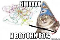 вжууух и вот они 80%