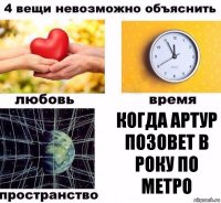 Когда Артур позовет в року по метро