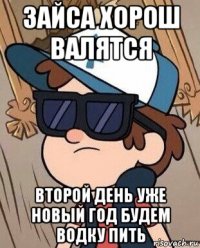 зайса хорош валятся второй день уже новый год будем водку пить