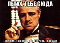 петух, тебе сюда lurkmore.to/голос_со_стороны_параши