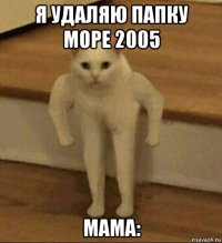 я удаляю папку море 2005 мама: