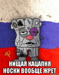  нищая кацапня носки вообще жрет