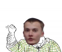 Создать мем Будь мужиком Basalay version