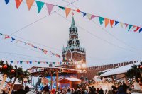Создать мем Московская ярмарка у кремля