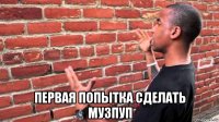  первая попытка сделать музпуп