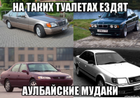 на таких туалетах ездят аулбайские мудаки